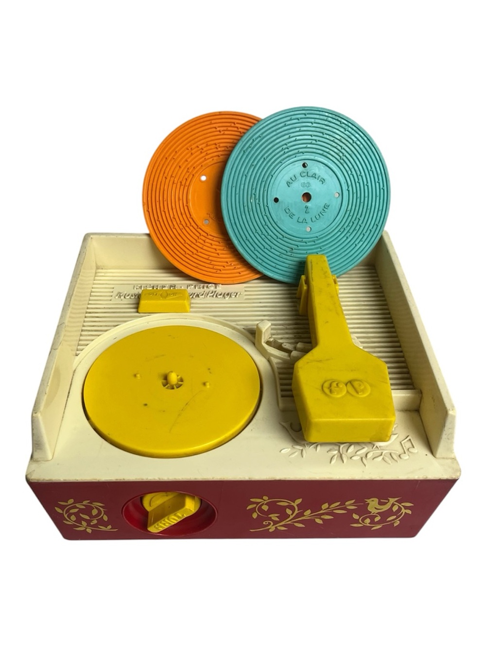 Vintage 1971 Fisher Price Music Box Record Player Toy